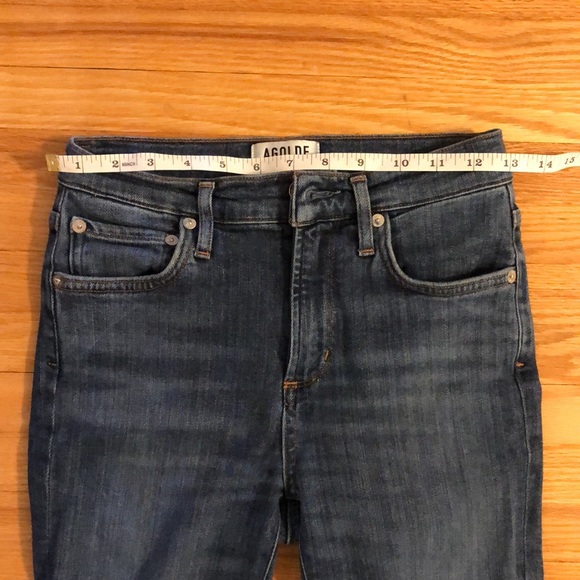 AGOLDE Sophie Skinny Jean Raw Ankle Hem Size 25 - Picture 9 of 11